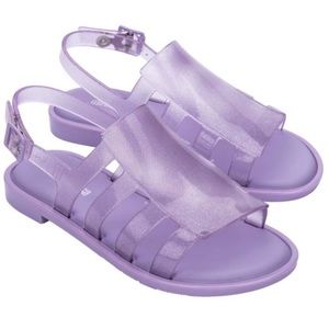Mini Melissa Glitter Lilac Sandals